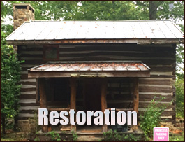 Historic Log Cabin Restoration  Pender County, North Carolina